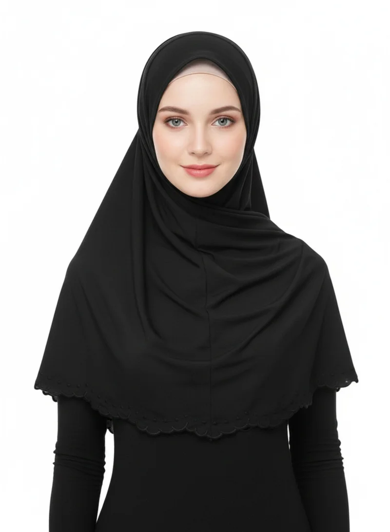 بيداني عمامة شيفون سوداء أمارا